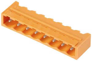 Connettore maschio Weidmüller SL chiuso THT 5.08mm 2L 90° 3.2mm arancione