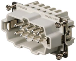 Insert mâle Weidmüller HDC HE 500V 16A 10L PUSH IN grd.4