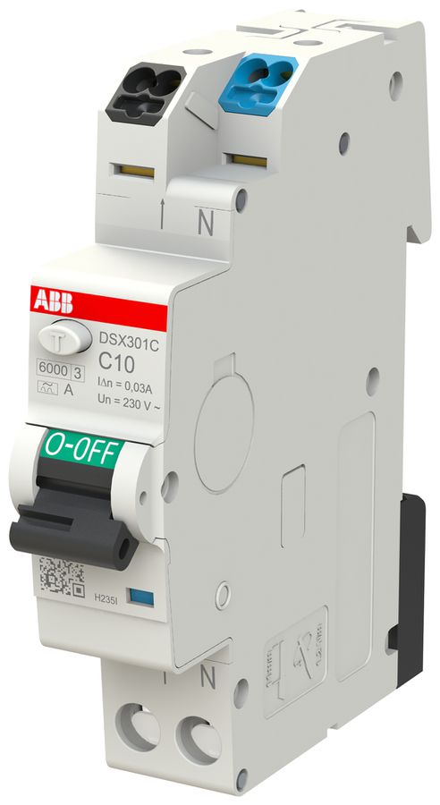 FI/LS-Schalter ABB FlexLine 1LN 230V C 10A 0.03A Typ A 6kA 1TE