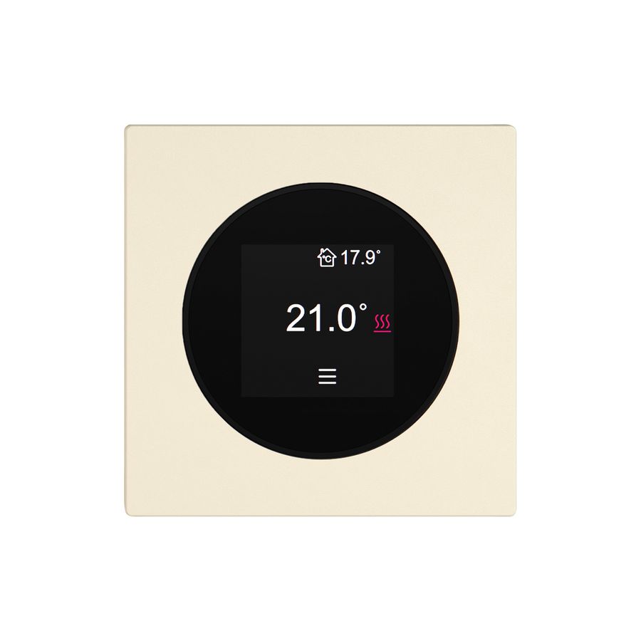 Termostato ambiente EDIZIO.liv SNAPFIX® 230VAC 4…30°C 60×60mm crema