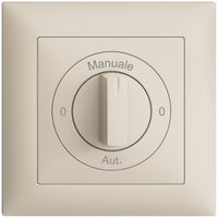 Kit front. 0-Manuale-0-Aut. EDIZIOdue crema 88×88mm pour interr.rot