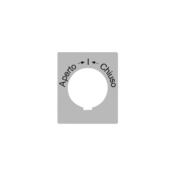 Kennscheibe Aperto->I<-Chiuso für Schwenktaster FLF FH