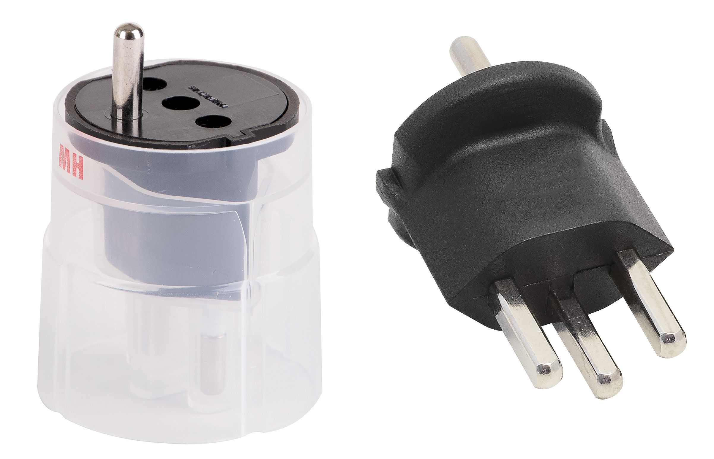 Fixadapter MH 3L 16A 230VAC Schuko/T23 CEE7/7-CH T23, schwarz