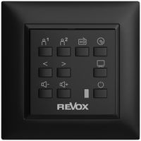 Commande murale EDIZIOdue pour Voxnet FMI, avec 10 bout., LED, IR, noir