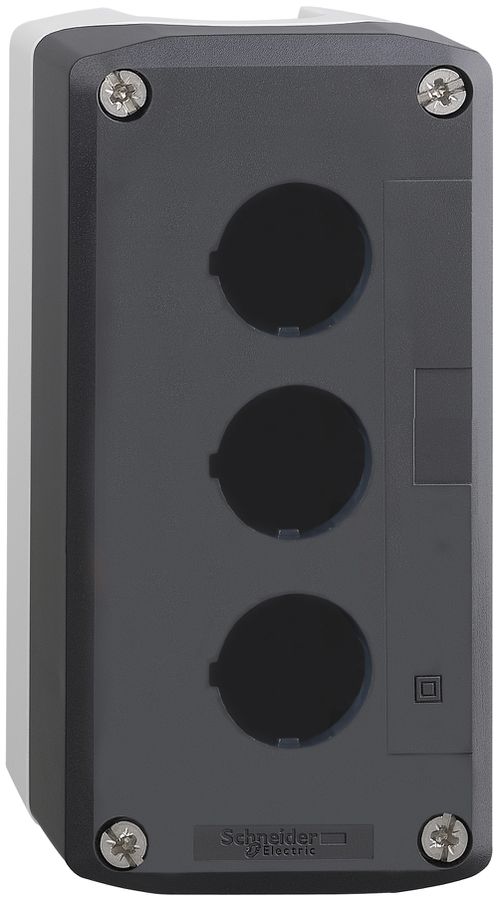 Boîte de commande AP Schneider Electric 3 éléments gris clair
