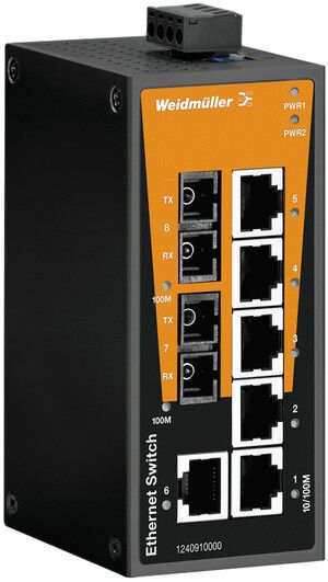 Switch WM IE-SW-BL08-6TX-2SC, 6×RJ45 FE+2×SC MM FE unmanaged