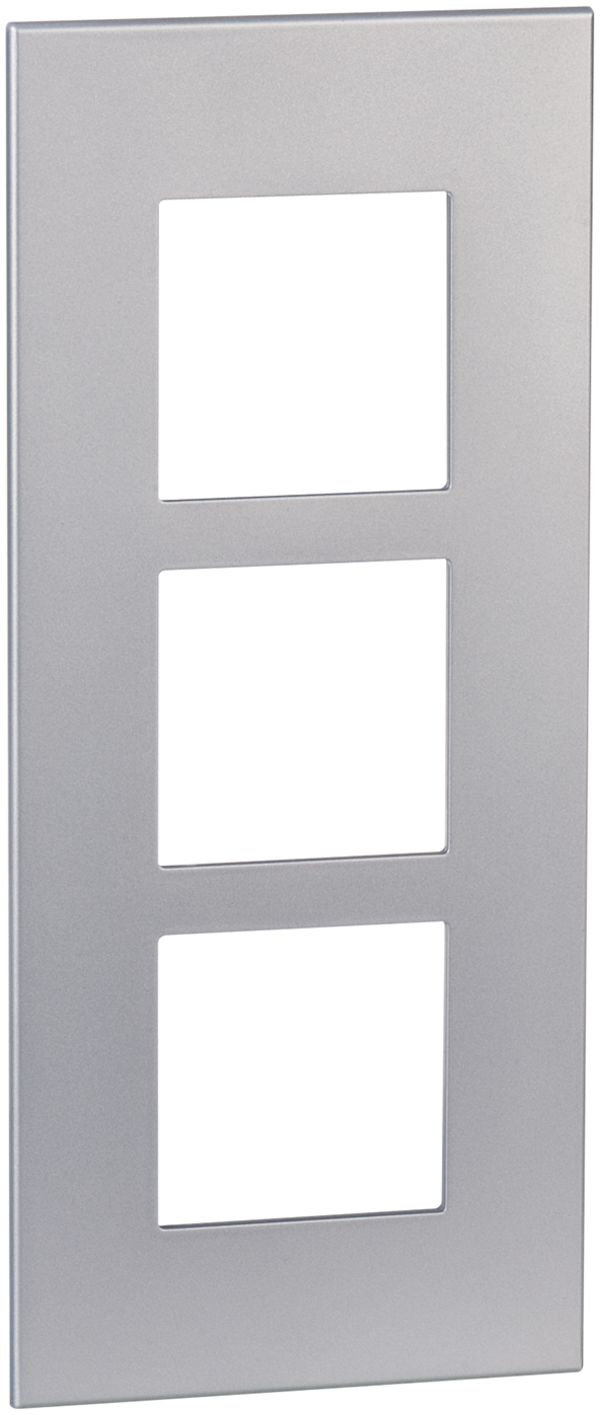 Cadre de recouvrement ATO 3×1 module alu perle