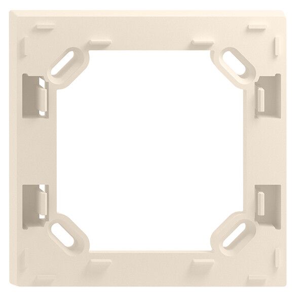 Cadre intermédiaire ENC 90×90×15mm, p.cadre de recouvrement Edue 88×88mm crema