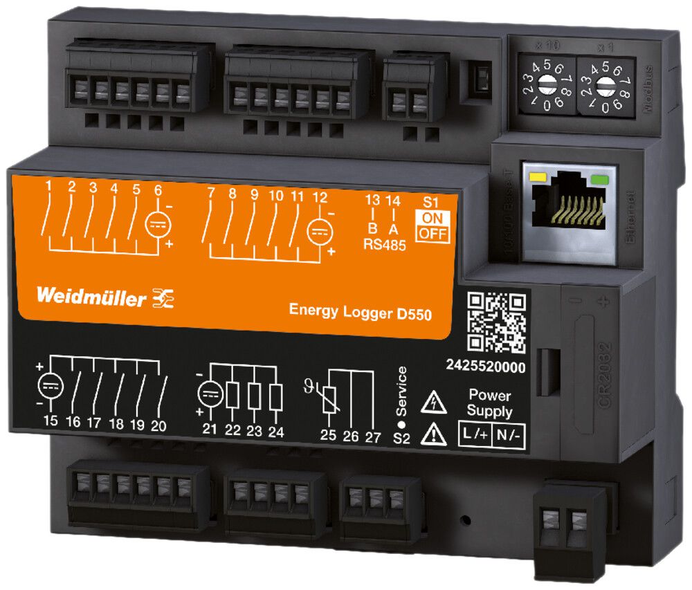 Energiemessgerät Weidmüller ENERGY LOGGER D550