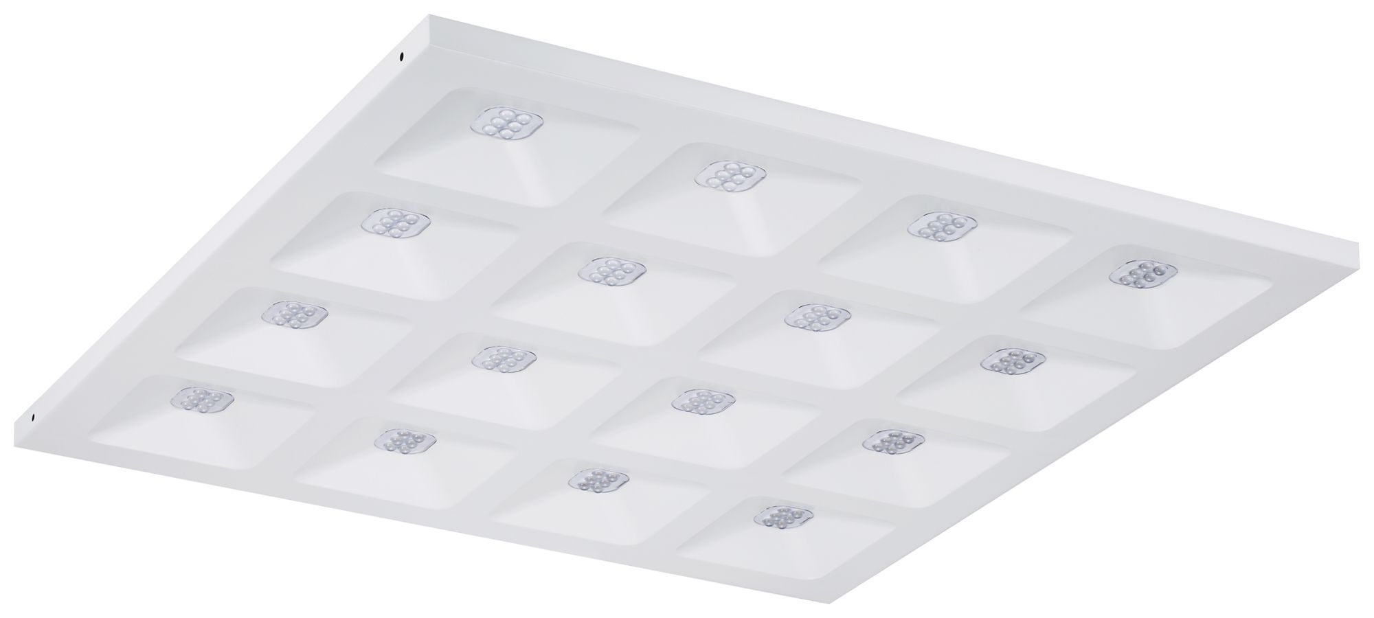 EB-LED-Deckenleuchte Sylvania Quadro 36W 4600lm 840 IP40 DIM 620×620mm weiss