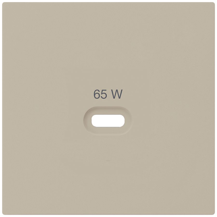 Frontplatte Hager kallysto, zu USB-Ladesteckdose Typ C, beige