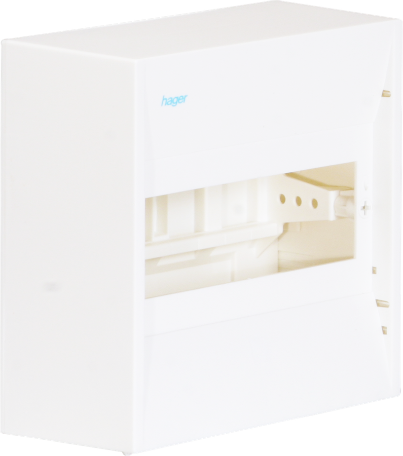 Coffret de distribution AP Hager mini gamma 1 rangée 8UM IP30 182×180×82mm