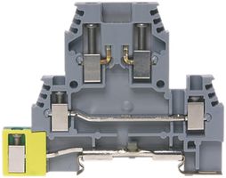 Morsetto di passaggio componibile WZ 0.5…2.5mm² 24A 500V vite 2×3 TH35/G32 gr