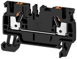 Borne de passage Weidmüller A2C PUSH IN 2.5mm² TS35 noir