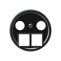 Frontset origin HMS Antennendose R/TV schwarz