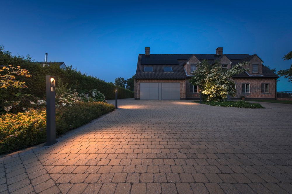 Borne lumineuse LED SLV ESKINA FRAME 125 Pole 27W 2×1200lm 3000/4000K anthr.IP65