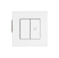 Druckschalter EDIZIO.liv Wiser SNAPFIX® 1 Szene 2 Tasten WLAN ws