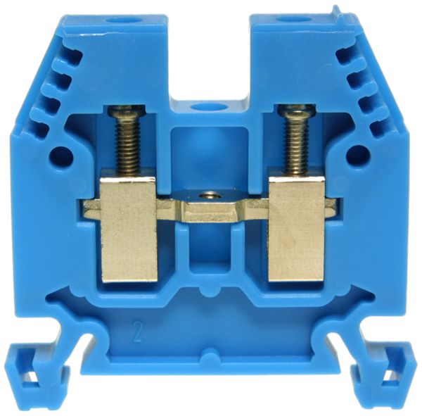Durchgangs-Reihenklemme Woertz Ex 2.5…6mm² 41A 1000V Schraubansch.2×1 TH35 blau