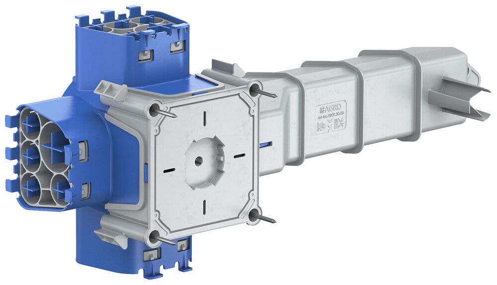 Boîte d'encastrement AGRO 115×115×380mm pour tubes THFG tunnel p.transformateur