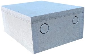 EB-Gehäuse Fire-Stop-Box, Gipsfaserplatte, 220×160×90mm, EI30, grau