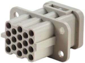 Insert femelle Weidmüller HDC HQ 250V 10A 17L à sertir grd. HQ