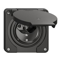 Steckdose NEVO N.CO, 1×T23, IP21, m.LED, schwarz