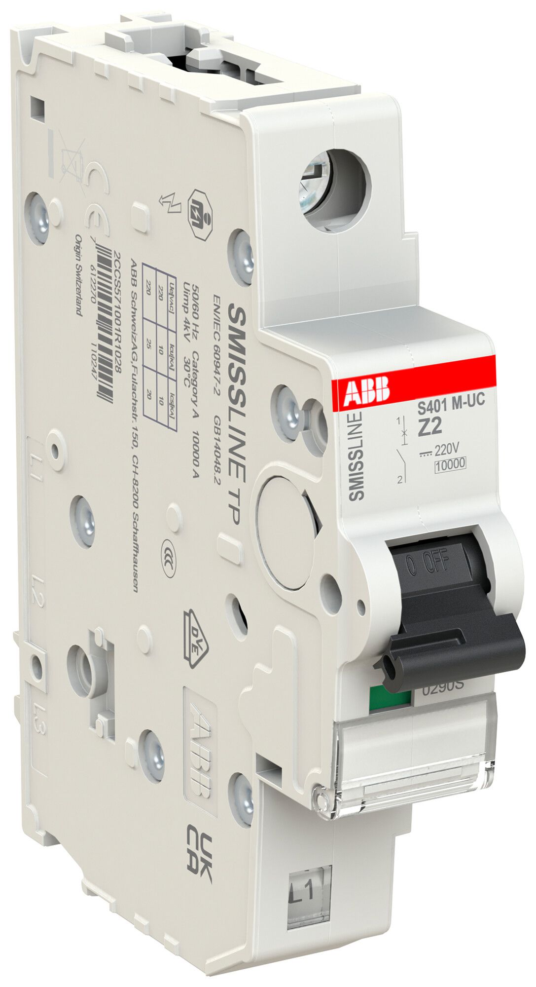 Disgiuntore SMISSLINE TP UCZ 1×2A 50kA