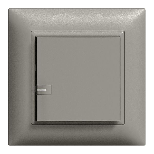 UP-Taster ZEP 1K/1T ON-OFF mit LED EDIZIOdue dunkelgrau