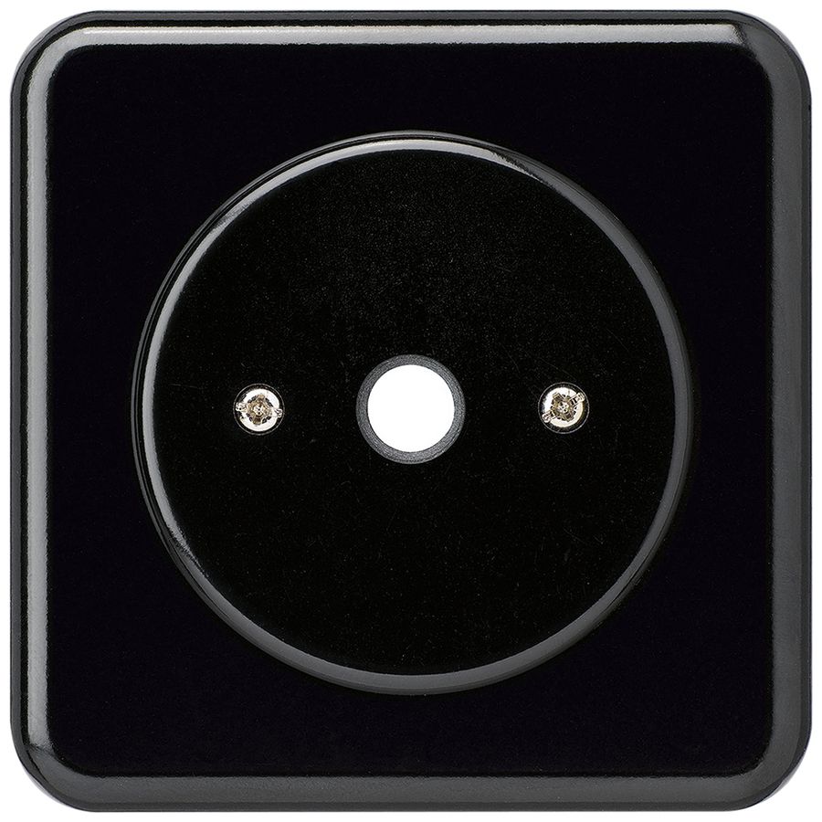 UP-Durchgangsdose basico schwarz Ø11mm ohne Klemmeneinsatz