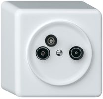 AP-Antennendose TV-R-Daten origin Durchgangsdose 14dB 4dB weiss