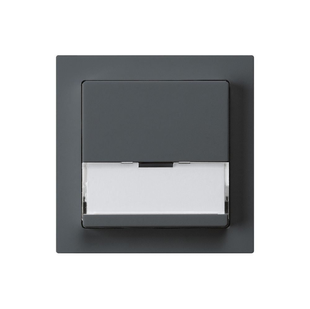 Poussoir de sonnerie ENC avec porte-étiquette A/1L kallysto anthracite
