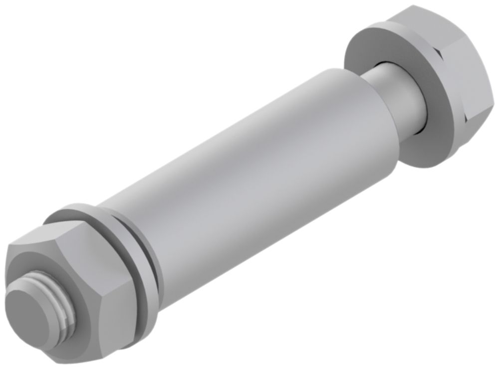 Garniture de fixation Lanz M10×65mm avec de d'ec. zing.