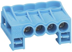Klemmenblock Hager gamma N 4×25mm² blau