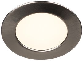 EB-LED-Downlight SLV DL 126, 12VDC 3W 160lm 3000K IP20 Metall gebürstet