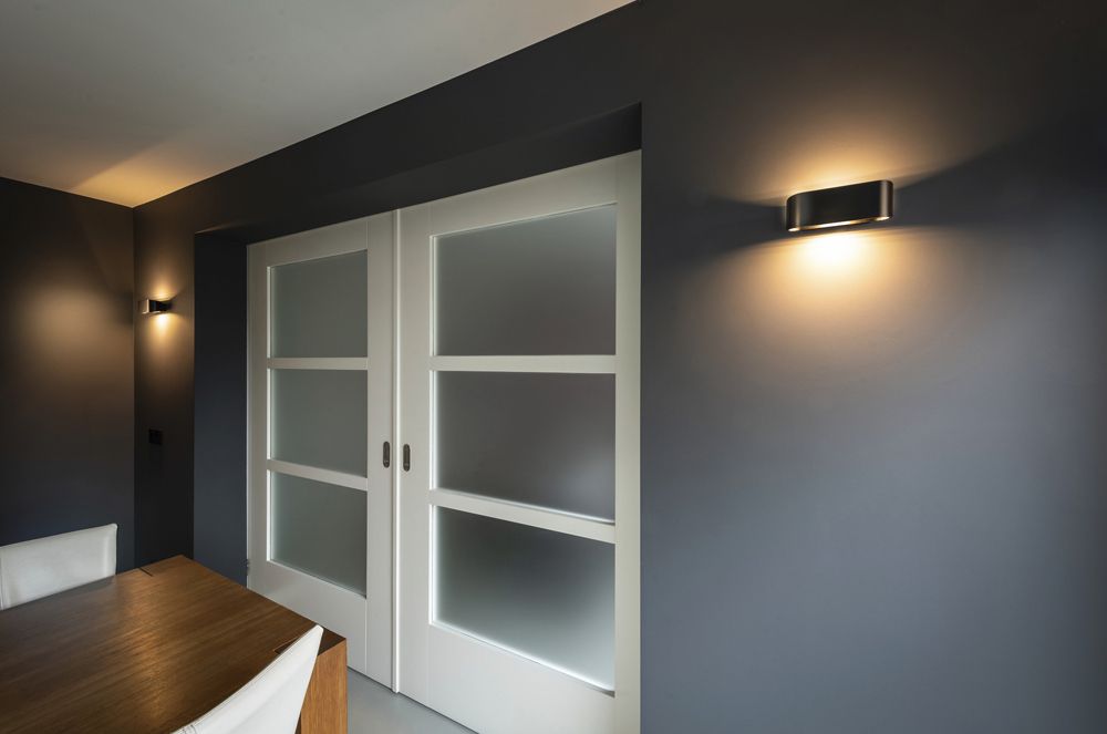 Applique SLV OSSA, R7s 120W up/down ovale IP20 noir