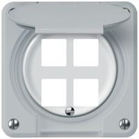 Kit de montage robusto droit pour 4 douilles 86×86mm gris
