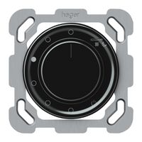 UP-Raumthermostat origin An/Aus 230VAC 16A 77×77mm schwarz
