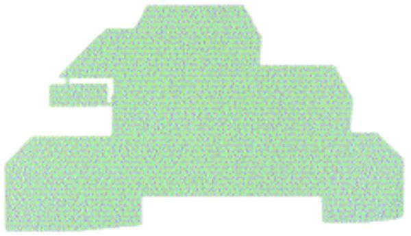 Abschlussplatte Weidmüller WAP WDL2.5/S 94.5×1.5mm beige