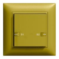 Tasto INC ZEP scena 1c/1t staz.centr/sec. con LED EDIZIOdue olive