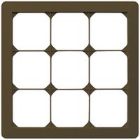 UP-Abdeckrahmen kallysto.trend 3×3 braun 214×214mm