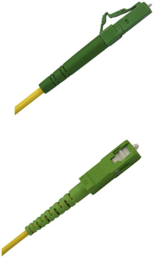 LWL-Patchkabel WISI Simplex OS2 9/125μm G.657.A2 LCAPC-SCAPC gelb 10m