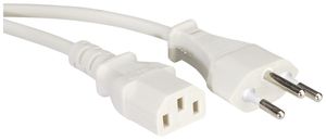 Câble d'appareil VALUE T12 → C13 3×0.75mm² 250VAC/10A blanc 1.8m