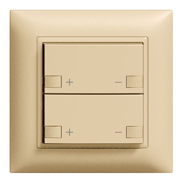 Frontset 2×Dimmer 2K/2T ZEP EDIZIOdue sand