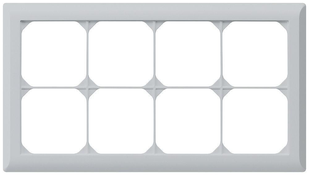 UP-Abdeckrahmen kallysto.line 2×4 hellgrau horizontal 152×272mm