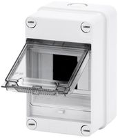 AP-Kleinverteiler GEWISS 40CDK, 1-reihig 4TE, 105×170×98mm, IP55, grau