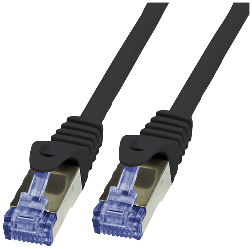 Cavo patch RJ45 VALUE Solid cat.6A S/FTP AWG26 LSZH nero 30m