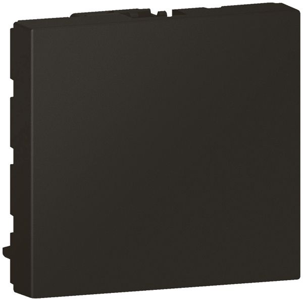 Copertura cieca MOS 2 moduli nero opaco