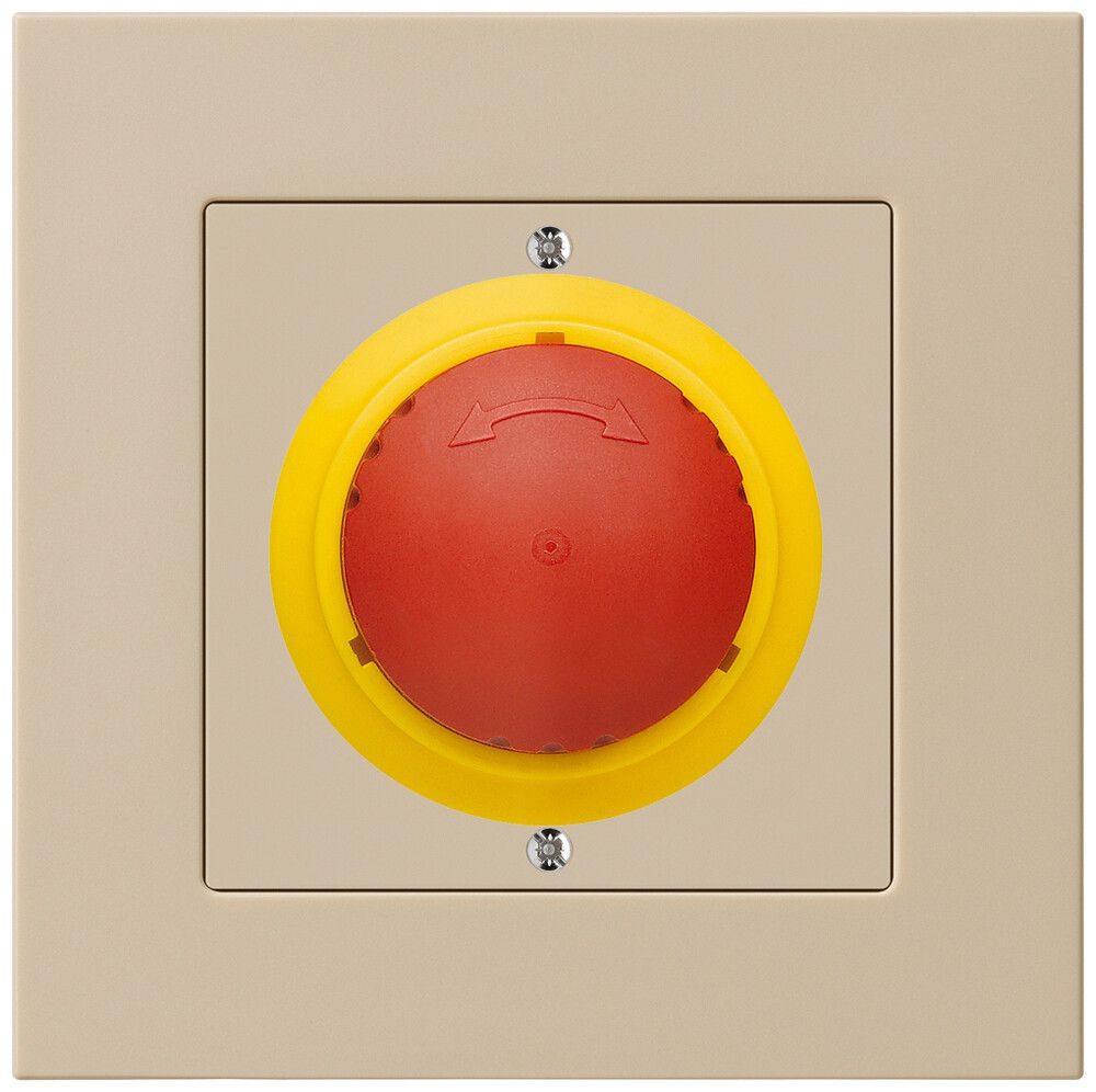 Poussoir ENC kallysto.pro ARRÊT D'URGENCE beige