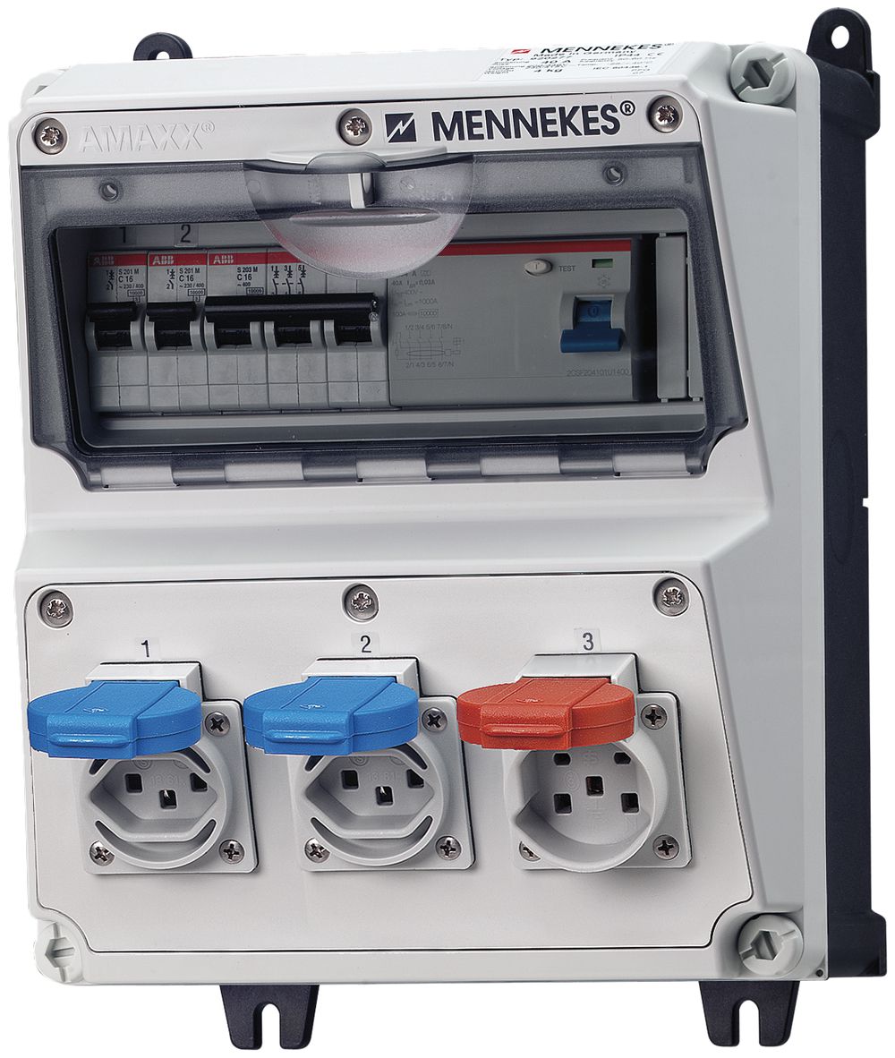 Stromverteiler Amaxx 40A 1×FI 3×LS 2×T23 1×T25