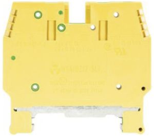Borne de terre joignable WK 0.5…6mm² 4×racc.à vis 1 étage rail DIN 35mm vt/jn